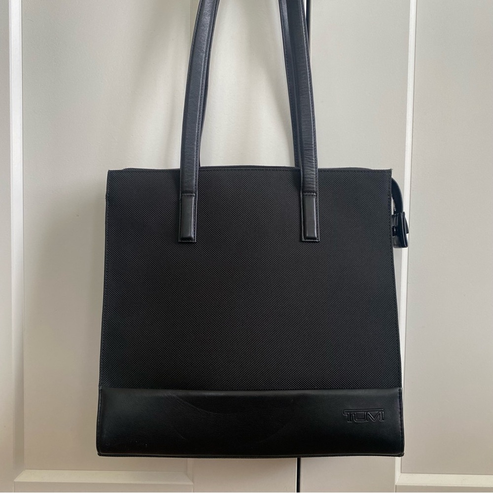 TUMI Black Portfolio Shoulder Bag